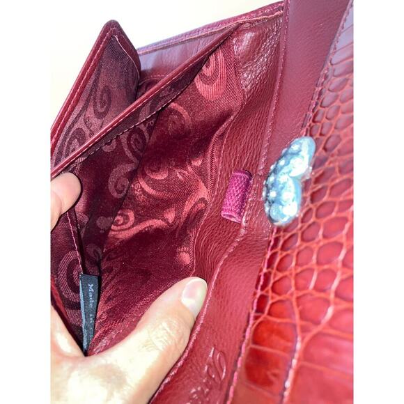 BRIGHTON SMALL PEBBLED LEATHER EMBOSSED ANIMAL CROSSBODY BAG - Picture 16 of 16